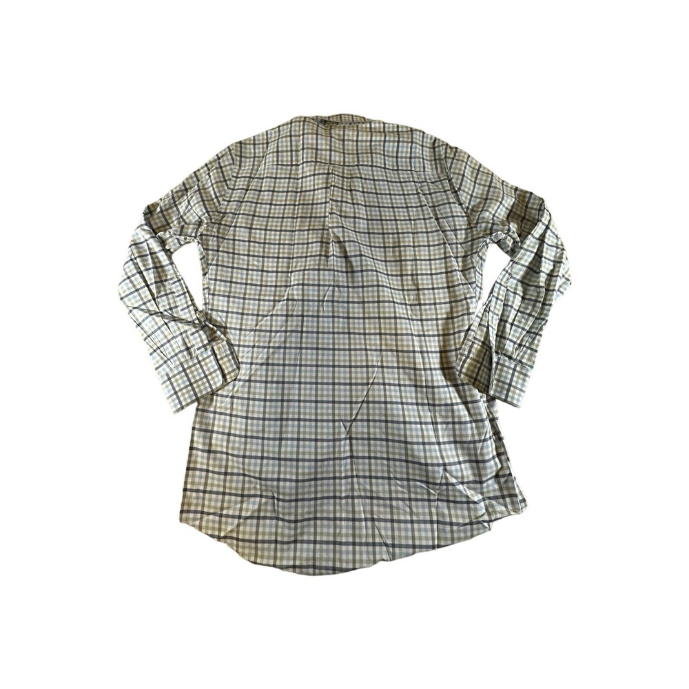 Peter Millar Shirt Adult Medium Green Gingham Plaid Button Down Quality Mens - Picture 2 of 12